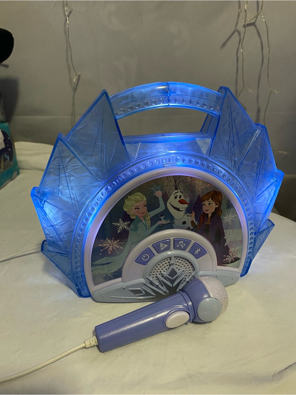 Kids Karaoke Microphone and Speaker - Blue